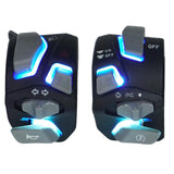 Maxbell 2x LED Motorcycle Handlebar Switch Assembly for 22mm Handlebars for Niu with Blue Led Light