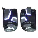 Maxbell 2x LED Motorcycle Handlebar Switch Assembly for 22mm Handlebars for Niu with White Led Light