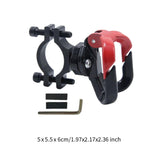 Motorcycle Hanger Hook Iron Adjustable Pipe Clamp Universal Bike Hanger Hook Black Red