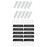Maxbell Boat Trailer Slide Pads Kit for Jet Skis Fishing Double Decker Trailers Black