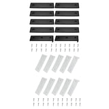Maxbell Boat Trailer Slide Pads Kit for Jet Skis Fishing Double Decker Trailers Black