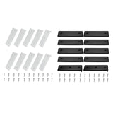 Maxbell Boat Trailer Slide Pads Kit for Jet Skis Fishing Double Decker Trailers Black