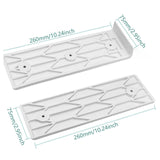 Maxbell Boat Trailer Slide Pads Kit for Jet Skis Fishing Double Decker Trailers White