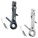 Maxbell Adjustable Motorcycle Foot Side Support Stand Aluminum Alloy Sturdy Black