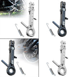 Maxbell Adjustable Motorcycle Foot Side Support Stand Aluminum Alloy Sturdy Black