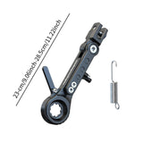 Maxbell Adjustable Motorcycle Foot Side Support Stand Aluminum Alloy Sturdy Black