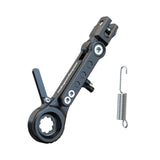 Maxbell Adjustable Motorcycle Foot Side Support Stand Aluminum Alloy Sturdy Black