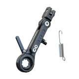 Maxbell Adjustable Motorcycle Foot Side Support Stand Aluminum Alloy Sturdy Black