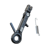 Maxbell Adjustable Motorcycle Foot Side Support Stand Aluminum Alloy Sturdy Black