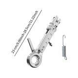 Maxbell Adjustable Motorcycle Foot Side Support Stand Aluminum Alloy Sturdy Silvery