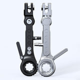 Maxbell Adjustable Motorcycle Foot Side Support Stand Aluminum Alloy Sturdy Silvery