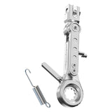 Maxbell Adjustable Motorcycle Foot Side Support Stand Aluminum Alloy Sturdy Silvery
