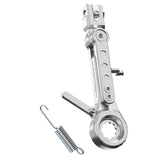 Maxbell Adjustable Motorcycle Foot Side Support Stand Aluminum Alloy Sturdy Silvery
