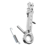 Maxbell Adjustable Motorcycle Foot Side Support Stand Aluminum Alloy Sturdy Silvery