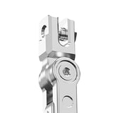 Maxbell Adjustable Motorcycle Foot Side Support Stand Aluminum Alloy Sturdy Silvery