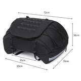 Maxbell Generic Motorcycle Tail Bag Night Reflective Strips Design Weather Resistant