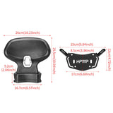 Motorcycle Passenger Backrest Easy to Install for 368G Motorcycle Parts Black