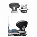 Motorcycle Passenger Backrest Easy to Install for 368G Motorcycle Parts Argent