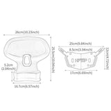 Motorcycle Passenger Backrest Easy to Install for 368G Motorcycle Parts Argent
