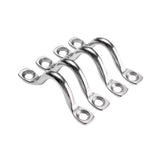 4x 5mm Deck Loop Eye Straps Versatile Stainless Steel for Sailing Bocks
