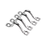 4x 5mm Deck Loop Eye Straps Versatile Stainless Steel for Sailing Bocks