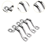 4x 5mm Deck Loop Eye Straps Versatile Stainless Steel for Sailing Bocks