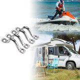4x 5mm Deck Loop Eye Straps Versatile Stainless Steel for Sailing Bocks