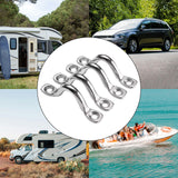 4x 5mm Deck Loop Eye Straps Versatile Stainless Steel for Sailing Bocks