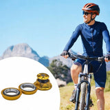 Mountain Bike Headset Bicycle Threadless Headset Replacement Part Components gold
