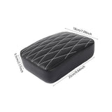 Maxbell Leather Pillion Pad Pillion Passenger Pad Seat for Harley Replace Parts Rhombic