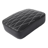 Maxbell Leather Pillion Pad Pillion Passenger Pad Seat for Harley Replace Parts Rhombic