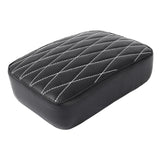 Maxbell Leather Pillion Pad Pillion Passenger Pad Seat for Harley Replace Parts Rhombic