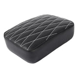Maxbell Leather Pillion Pad Pillion Passenger Pad Seat for Harley Replace Parts Rhombic