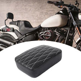 Maxbell Leather Pillion Pad Pillion Passenger Pad Seat for Harley Replace Parts Rhombic