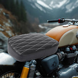 Maxbell Leather Pillion Pad Pillion Passenger Pad Seat for Harley Replace Parts Rhombic