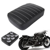 Maxbell Leather Pillion Pad Pillion Passenger Pad Seat for Harley Replace Parts Stripe