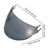 Maxbell Helmets Lens Visor Replaces Summer Sun Protection Motorcycle Wind Cover Lens Light Grey