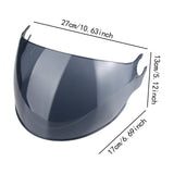 Maxbell Helmets Lens Visor Replaces Summer Sun Protection Motorcycle Wind Cover Lens Dark Grey