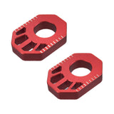 Maxbell 1 Pair Dirt Bike Rear Axle Blocks for Honda Crf300L 2021-2022 Motorbike Red