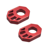 Maxbell 1 Pair Dirt Bike Rear Axle Blocks for Honda Crf300L 2021-2022 Motorbike Red