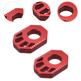 Maxbell 1 Pair Dirt Bike Rear Axle Blocks for Honda Crf300L 2021-2022 Motorbike Red