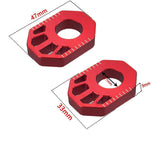 Maxbell 1 Pair Dirt Bike Rear Axle Blocks for Honda Crf300L 2021-2022 Motorbike Red