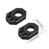 Maxbell 1 Pair Dirt Bike Rear Axle Blocks for Honda Crf300L 2021-2022 Motorbike Black