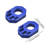 Maxbell 1 Pair Dirt Bike Rear Axle Blocks for Honda Crf300L 2021-2022 Motorbike Blue