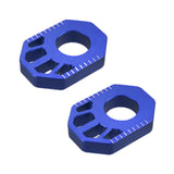 Maxbell 1 Pair Dirt Bike Rear Axle Blocks for Honda Crf300L 2021-2022 Motorbike Blue