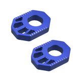 Maxbell 1 Pair Dirt Bike Rear Axle Blocks for Honda Crf300L 2021-2022 Motorbike Blue