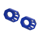 Maxbell 1 Pair Dirt Bike Rear Axle Blocks for Honda Crf300L 2021-2022 Motorbike Blue