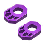 Maxbell 1 Pair Dirt Bike Rear Axle Blocks for Honda Crf300L 2021-2022 Motorbike Violet