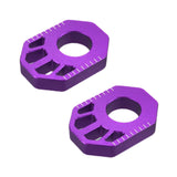Maxbell 1 Pair Dirt Bike Rear Axle Blocks for Honda Crf300L 2021-2022 Motorbike Violet
