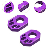 Maxbell 1 Pair Dirt Bike Rear Axle Blocks for Honda Crf300L 2021-2022 Motorbike Violet